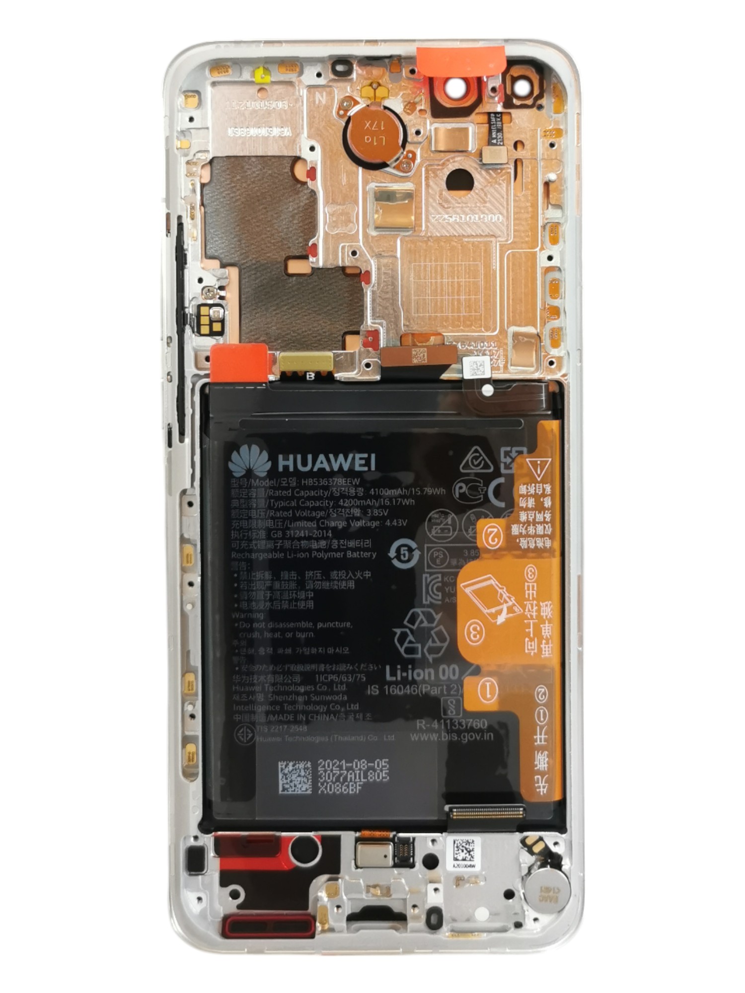 Huawei P40 Pro SILVER LCD+ Akkumulátor