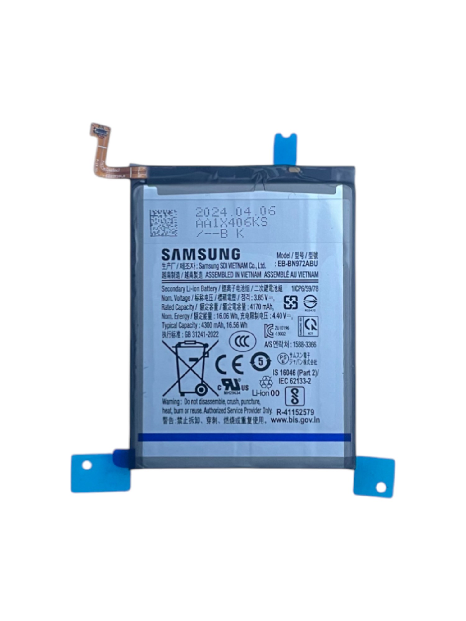 Gyári akkumulátor - Samsung Note 10 Plus N975F EB-BN972ABU - 1ICP6/59/78 - 4170mAh 