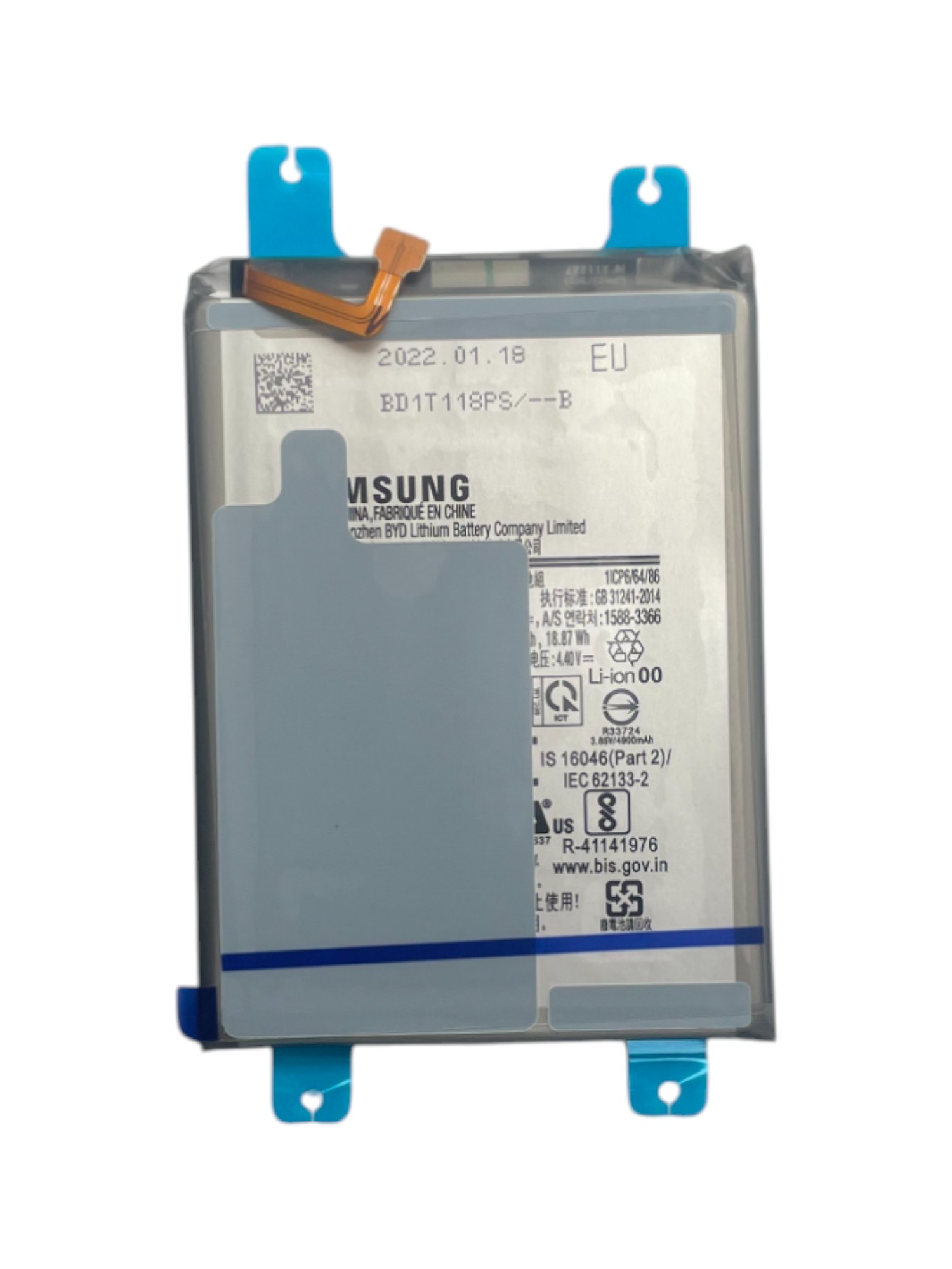 Gyári akkumulátor - Samsung A13 A135F EB-BA217ABY - 1ICP6/64/86 - 4900mAh 