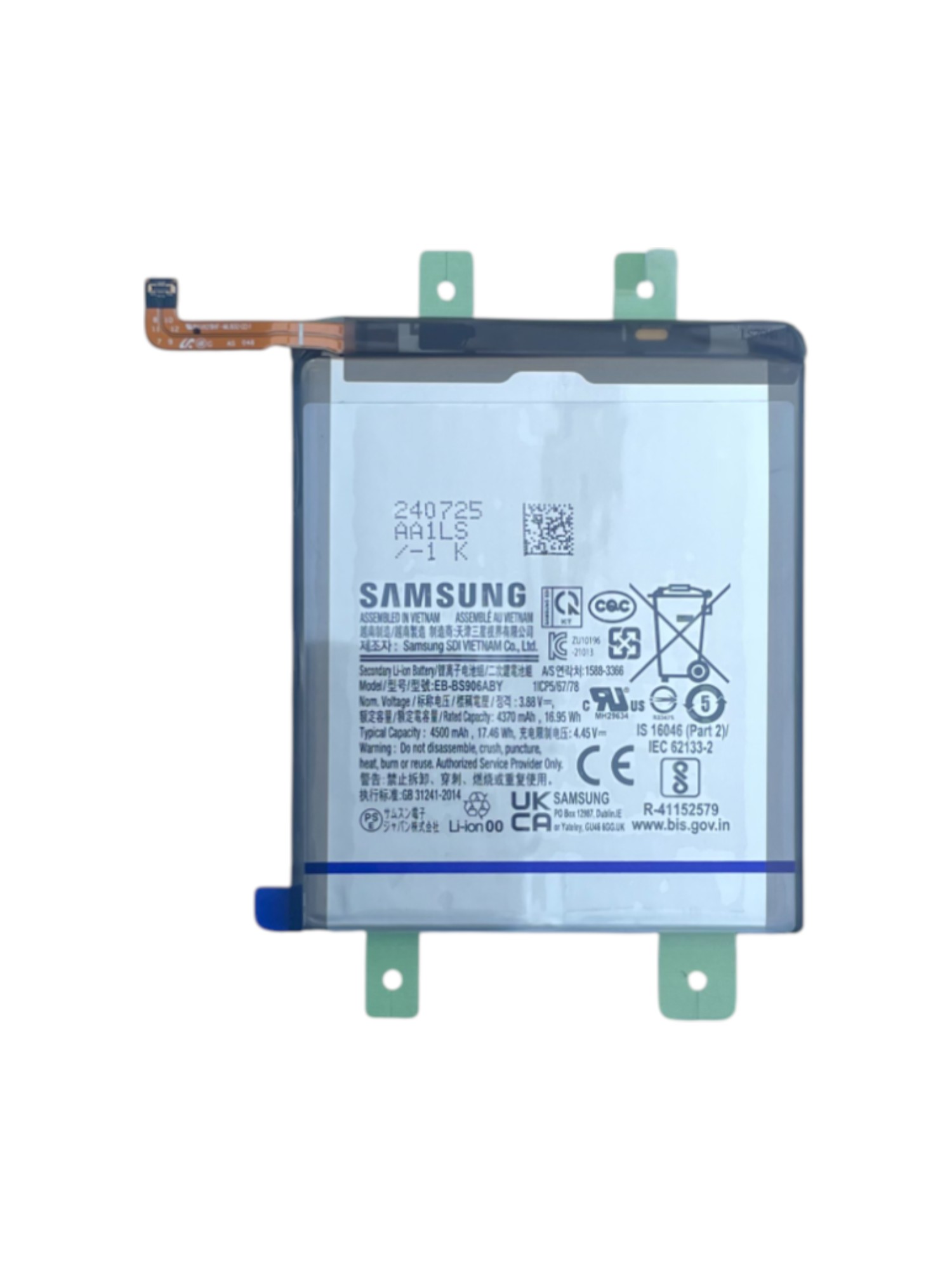 Gyári akkumulátor - Samsung S22 Plus; S906B -  EB-BS906ABY - 1ICP5/67/78 - 4370mAh