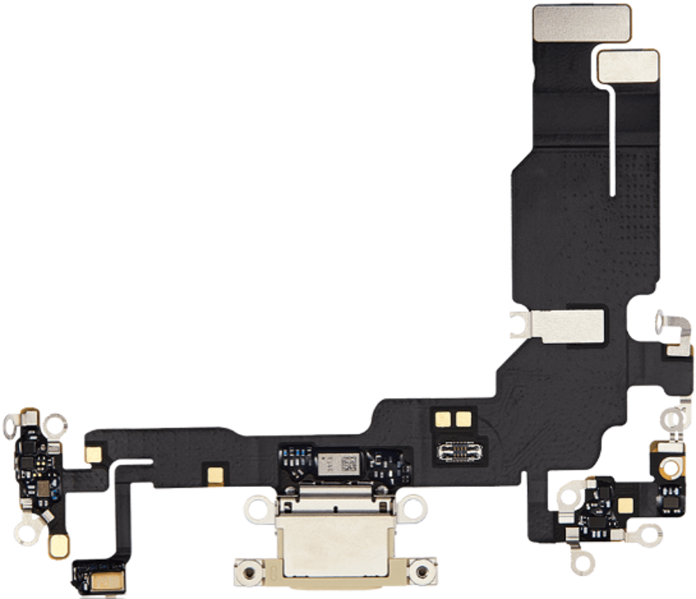 Gyári töltőcsatlakozó flex kábel - iPhone 15 Yellow