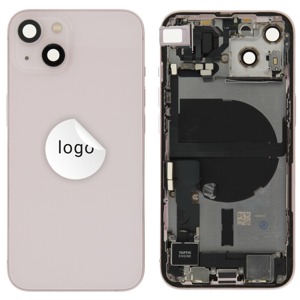Gyári bontott iPhone 13 középső keret hátlappal rózsaszín színben + oldalsó gombokkal + kamera lencsével + sim kártyatartóval(Alig észrevehető karcok)