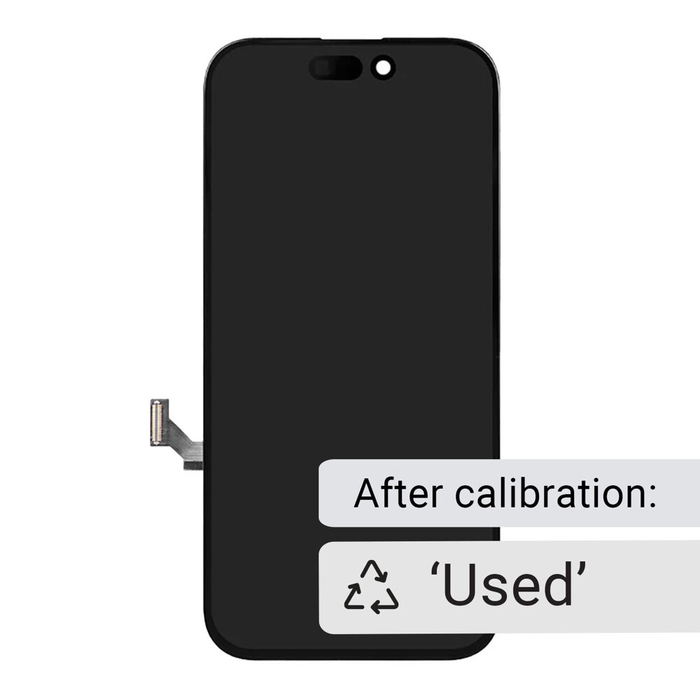 Gyári bontott kijelző (karcmentes, flex kábellel, használható iOS18 ) iPhone 15 ( soft )